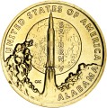 1 доллар 2024 США, Инновации, Алабама, Сатурн-5, Ракета, космос, двор P